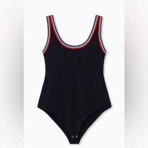 torrid Foxy Scoop Neck Ribbed Ringer Bodysuit 5X NWT